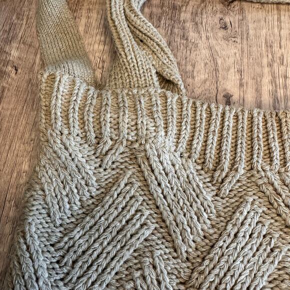 Boho Knit Crossbody Purse Neutral Bag NEW FAST SHIP Travel Bag - Picture 3 of 6